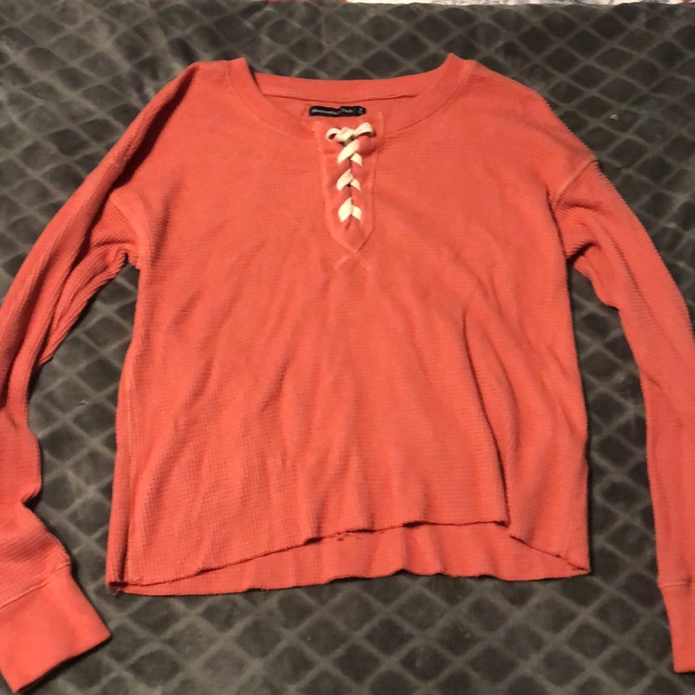 Coral/salmon Abercrombie & Fitch sweater